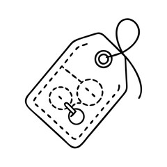 handmade product tag icon, handmade product tag line art - simple line art of handmade product tag, perfect for handmade product tag logos and icons
