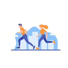 Jogging Illustration