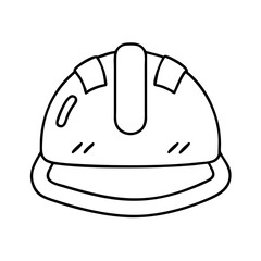 hard hat for workers icon, hard hat for workers line art - simple line art of hard hat for workers, perfect for hard hat for workers logos and icons