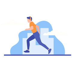 Jogging Illustration