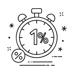  limited time offer countdown icon, limited time offer countdown line art - simple line art of limited time offer countdown, perfect for limited time offer countdown logos and icons