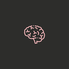 Brain icons flat vector design