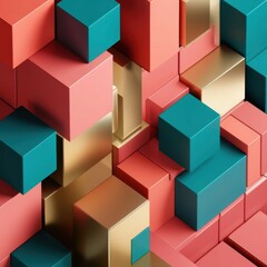 Obraz premium Modern 3D Graphic Background