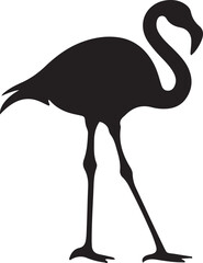 Obraz premium Flamingo Silhouette Vector Bundle 