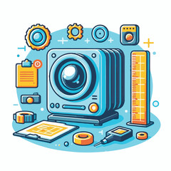 technology, scanner, scan, 3d, equipment, engineering, tool, industry, laser, computer, machine, scanning, work, industrial, hand, production, manufacturing, measurement, process, design, hardware, re