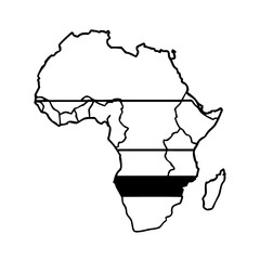 pan african flag red black and green icon