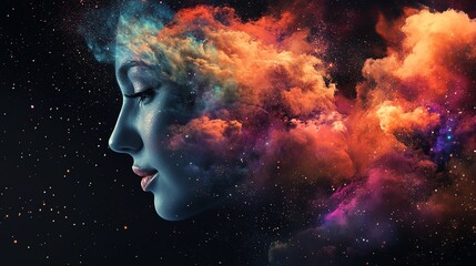 Colorful AI Generator Watercolor Background