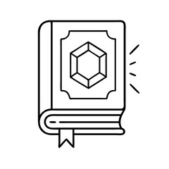 quran icon, quran line art - simple line art of quran, perfect for quran logos and icons