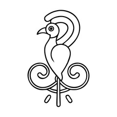 sankofa bird symbolizing learning from the past icon