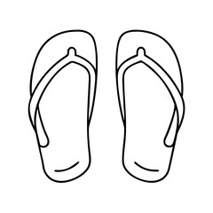 simple sandals for ihram icon, simple sandals for ihram line art - simple line art of simple sandals for ihram, perfect for simple sandals for ihram logos and icons