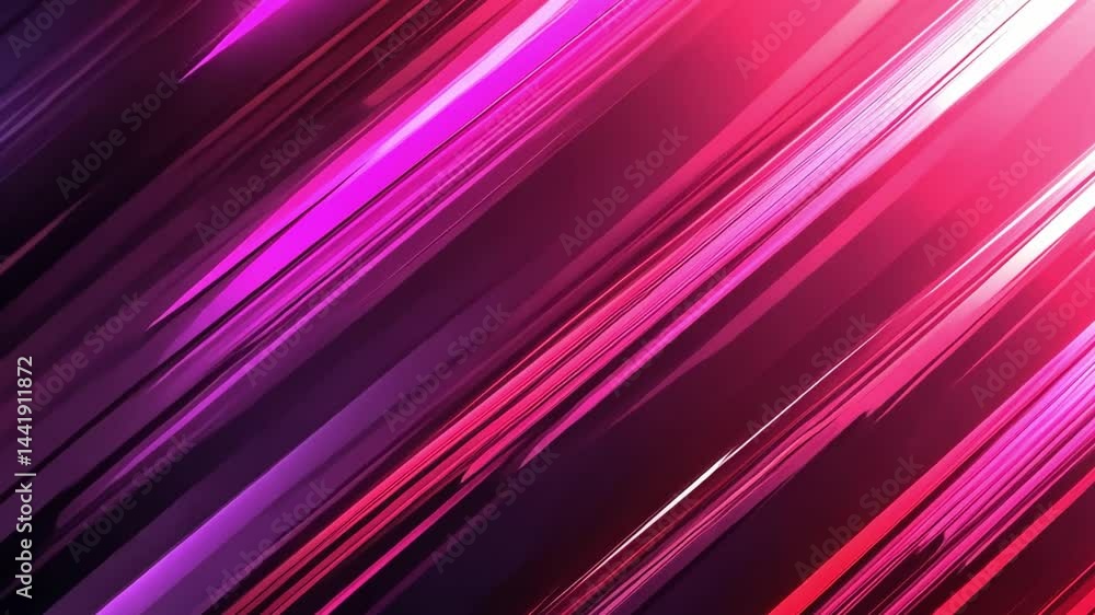 Poster vibrant abstract background with dynamic diagonal lines in pink and purple, creating energy and move