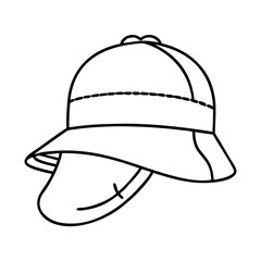 sun protection cap icon, sun protection cap line art - simple line art of sun protection cap, perfect for sun protection cap logos and icons