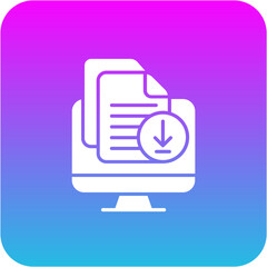 Fototapeta premium File Download Icon