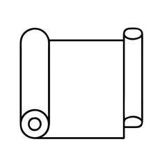 wrapping paper roll icon, wrapping paper roll line art - simple line art of wrapping paper roll, perfect for wrapping paper roll logos and icons