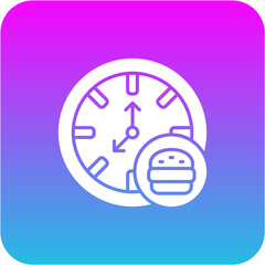 Fototapeta premium Lunch break Icon
