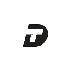 Logo Letter DT Symbols Simple 