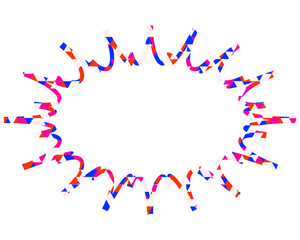ステンドグラス風吹き出し　三角形模様　細長いギザギザした形