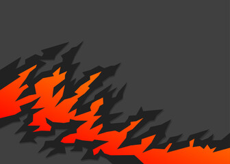 Abstract background with rough magma crack pattern and with some copy space area