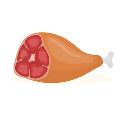 Realistic illustration of crispy fried bacon . Delicious  food element perfect for culinary projects, restaurant menus, packaging design, and cooking-related content. vector illustration