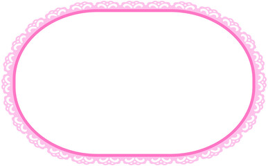 Lace Border Oval Frame
