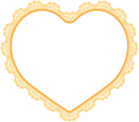 Heart Lace Frame
