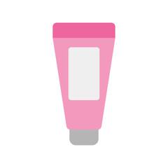 シンプルなクリームチューブのベクターイラスト：スキンケア、美容 - Simple Cream Tube Vector Illustration: Skincare, Beauty