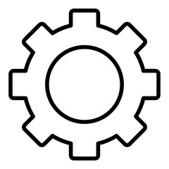 Gear icon for settings and configuration tools	
