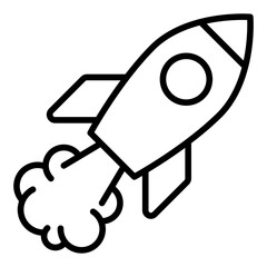 Rocket launch icon
