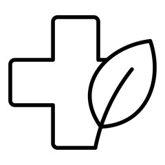 Obraz premium Natural health care icon