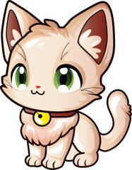 cute smiling adorable cat cartoon