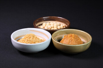 大豆と味噌と味噌パウダー