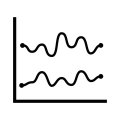 Chart icon vector. schedule illustration sign. diagram symbol or logo.
