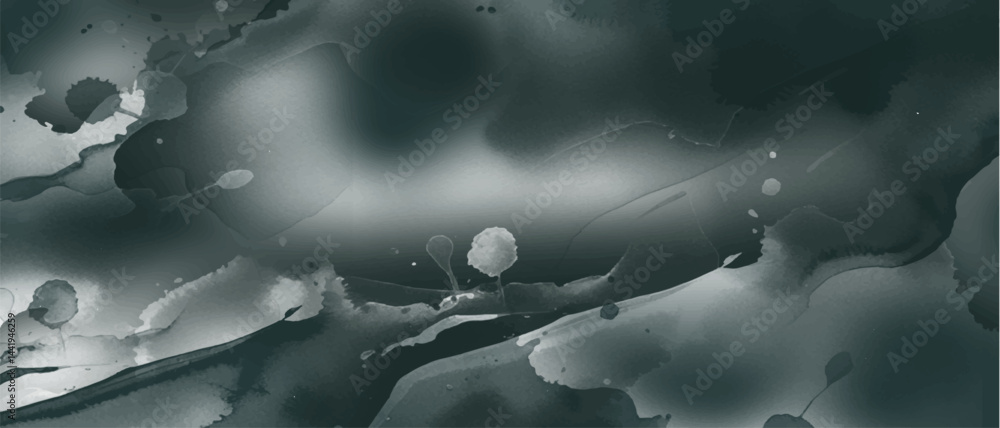 Poster abstract grayscale background with flowing, marbled ink textures and fluid. soft gradients, washes, 
