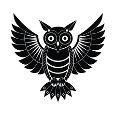 steampunk owl with mechanical wings