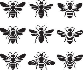 Honeycomb's Worker: A meticulously crafted artwork showcases a collection of meticulously crafted bee.