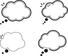 ペンの手書き吹き出し_黒