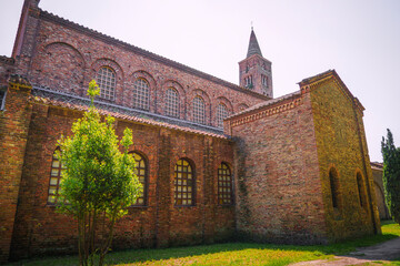 Ravenna, Italy landmark architecture of San Giovanni Evangelista (Basilica di San Giovanni Evangelista) in Emilia-Romagna, showcasing early Christian heritage and timeless beauty