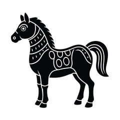 tang dynasty sancai glazed pottery horse