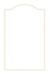 Pearl frame. Pastel color background. Subtle shadow. Perfect for creating letter paper, wedding invitations, welcome boards, food menus, and other elegant paper items.