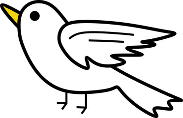 Handdrawn Bird Doodle