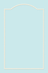Fototapeta premium Pearl frame. Pastel color background. Subtle shadow. Perfect for creating letter paper, wedding invitations, welcome boards, food menus, and other elegant paper items.