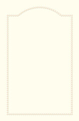 Pearl frame. Pastel color background. Subtle shadow. Perfect for creating letter paper, wedding invitations, welcome boards, food menus, and other elegant paper items.