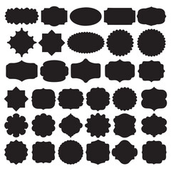 Set of Unique Vector Silhouette Shapes &ndash; Versatile Design Elements Collection