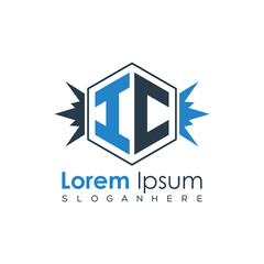 Modern Latter Luxury Monogram Logo with Royal Crown and Polygon Frame
