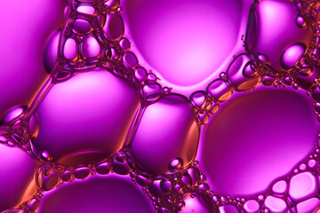A large crystal ball is placed in the center, the purple-pink color gradient from the center to the...