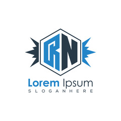 Modern Latter Luxury Monogram Logo with Royal Crown and Polygon Frame
