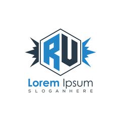 Modern Latter Luxury Monogram Logo with Royal Crown and Polygon Frame
