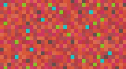 Fototapeta premium Crimson Pixel Bloom AI Generated