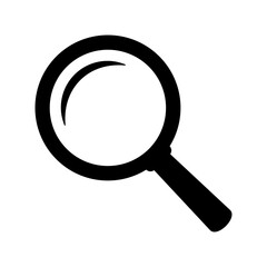 Magnifying glass icon, magnifier icon. Loupe icon. 