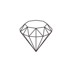 diamond gem stone crystal vector emoji illustration icon symbol sign sparkling